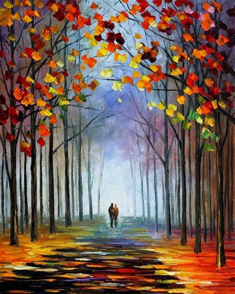 Painting Autumn Paintings By Leonid Afremov