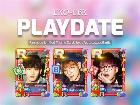 [FANMADE] Playdate - EXO CBX | Fanmade Theme Cards : superstarsmtown