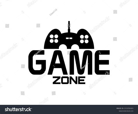 Gamer Zone Sign On White Background Stock Vector Royalty Free