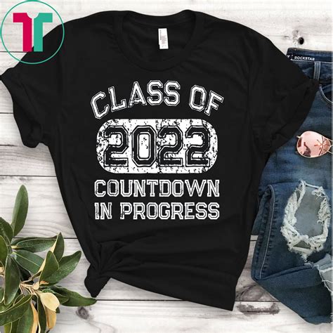 Senior 2022 T Shirt Countdown To Graduation T Shirtsmango Office