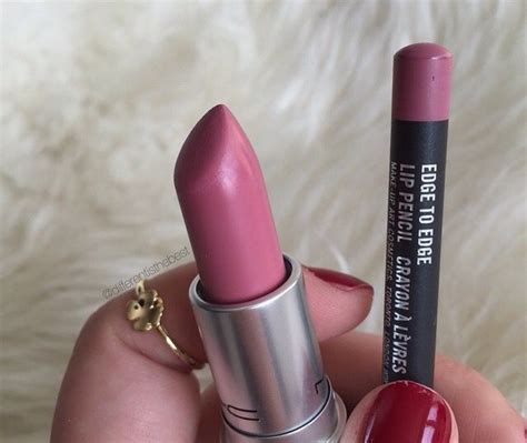 Mac Lipstick Pink Plaid Mac Lip Pencil Edge To Edge Mac Lipstick