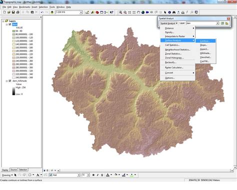 How To Make A Simple Topographic Map In Arcgis 931 Part 1 Digital