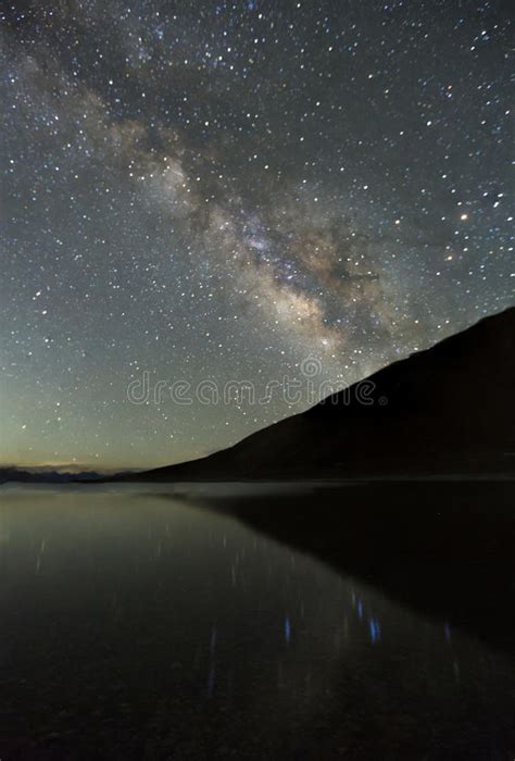 Milky Way And The Starry Sky Captured From A Full Frame Camera L Stock