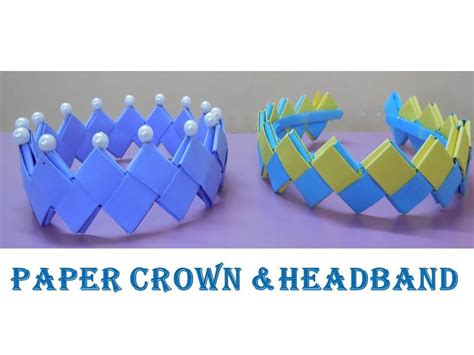 Diy How To Make Crown And Headband From Paper Youtube