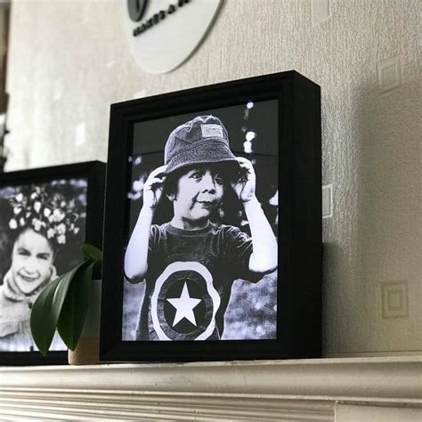 Personalised Light Up Photo Frames Laser Engraved Lamp Kaias Store