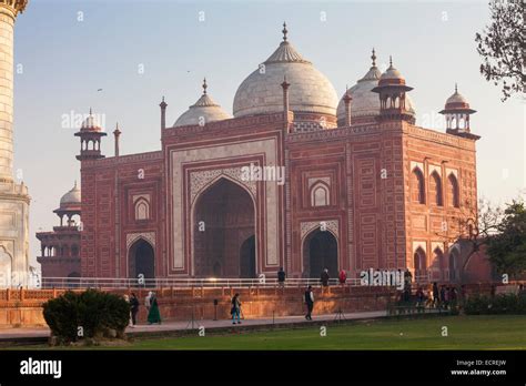 The Taj Known As Taj Mahal Taj Mahal Mosque With Red Stone And