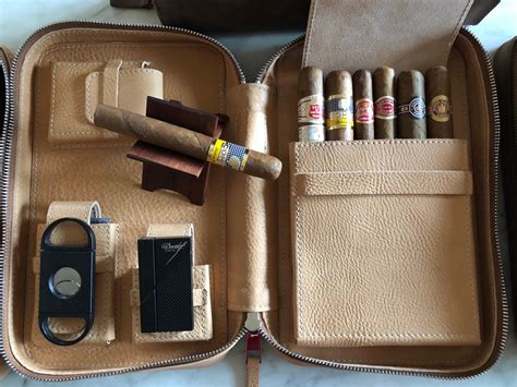 Cigar Leather Case Desert Storm Series Special Etsy Leather Cigar