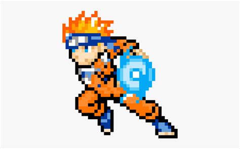 Naruto Pixel Art 32x32 Grid