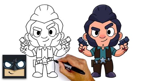 How To Draw Brawl Stars Outlaw Colt Youtube