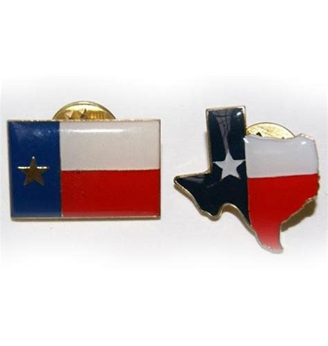 Texas Lapel Hat Pin 2 Pc Set Fantasiawear