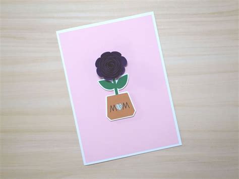 Mothers Day Card Handmade Mothers Day Card Card For Mom Card For Her Flower For Mom Etsy