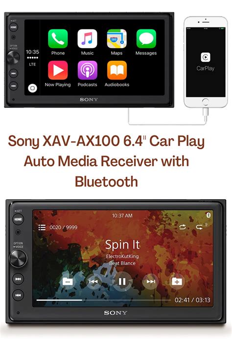 Sony Xav Ax100 64 Car Play Media Receiver With Bluetooth In 2021