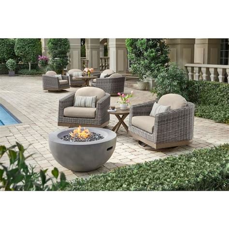 Home Decorators Collection Avondale 3 Piece Wicker Aluminum And Steel