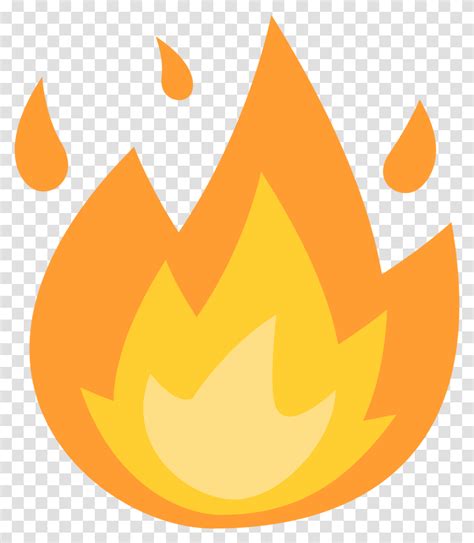 Flame Emoji Lit Fire Emoji Bonfire Transparent Png