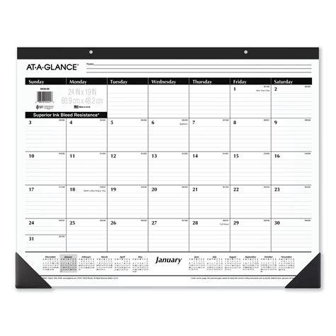 At A Glance Ruled Desk Pad 24 X 19