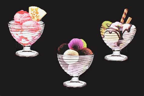 heavenly sweet 6 piece swirl glass ice cream and sundae bowls raines africa