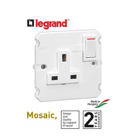 legrand 13a single double pole switched socket