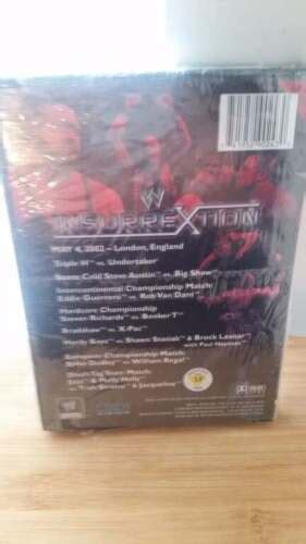 Wwe Wwf Insurrextion Dvd Triple H Austin Taker Rvd Guerrero Show New Sealed Ebay