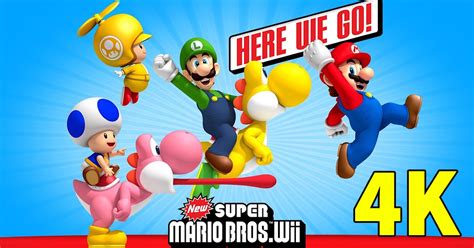 New Super Mario Bros Wii Gameplay Walkthrough Part 1 4k 60fps