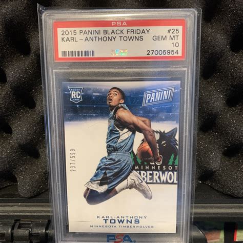 Panini Black Friday Karl Anthony Towns Rookie Rc Psa