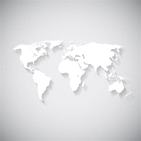 White World Map Vector Illustration Vector Art At Vecteezy