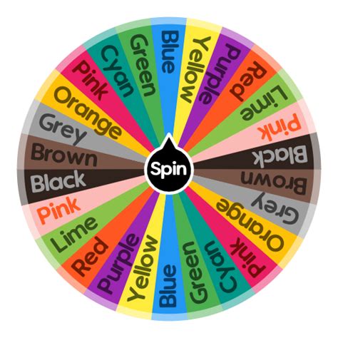 Colours Spin The Wheel App