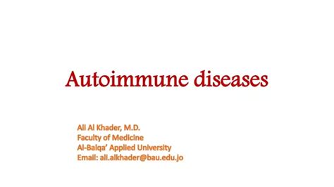 Ppt Autoimmune Diseases Powerpoint Presentation Free Download Id