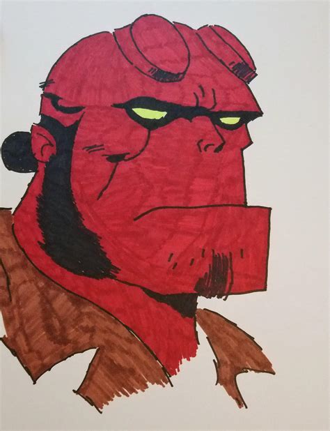 Hellboy Drawing I Did Hellboy