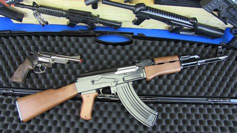 Toy Guns Kalashnikov Ak 47 Military Weapons And Equipment Box Of Toys