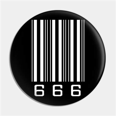 666 Barcode Devil Pin Teepublic