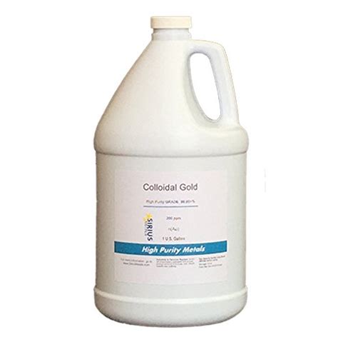 True Colloidal Gold No Chemicals 1 Us Gallon Of 200 Ppm Gtin