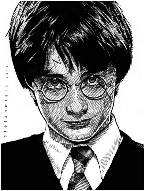 Daniel Radcliffe By Stefanosart Harry Potter Portraits Harry Potter