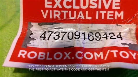 Toy Codes Free Roblox Toy Code Not Redeemed Yet Read First Please