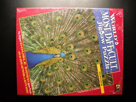 Start your morning with our daily online jigsaw puzzles. Buffalo Games Jigsaw Puzzle 1998 Peacock World's Most ...