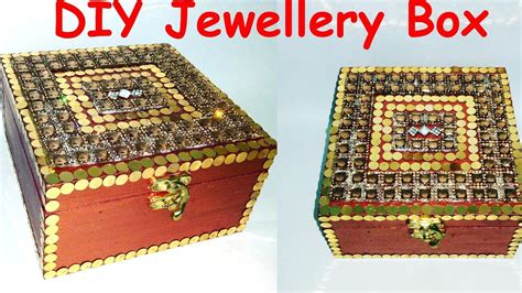 Diy Wooden Jewellery Box Decoration For Wedding And Festivals Youtube