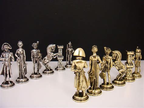 Napoleonic Chess Set 40x40cm Chess Board Included