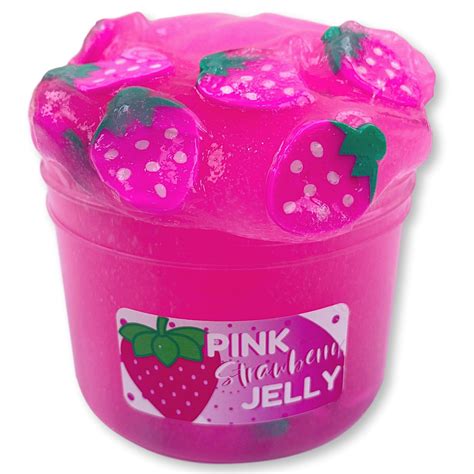 Pink Strawberry Jelly Slime Shop Slime Dope Slimes