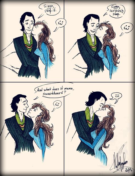 Sigyn And Loki By Run1and1hide On Deviantart