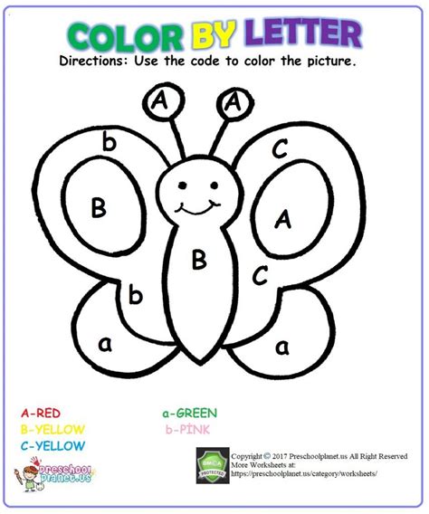 29 Color By Letter Worksheet For Kids Edea Smith