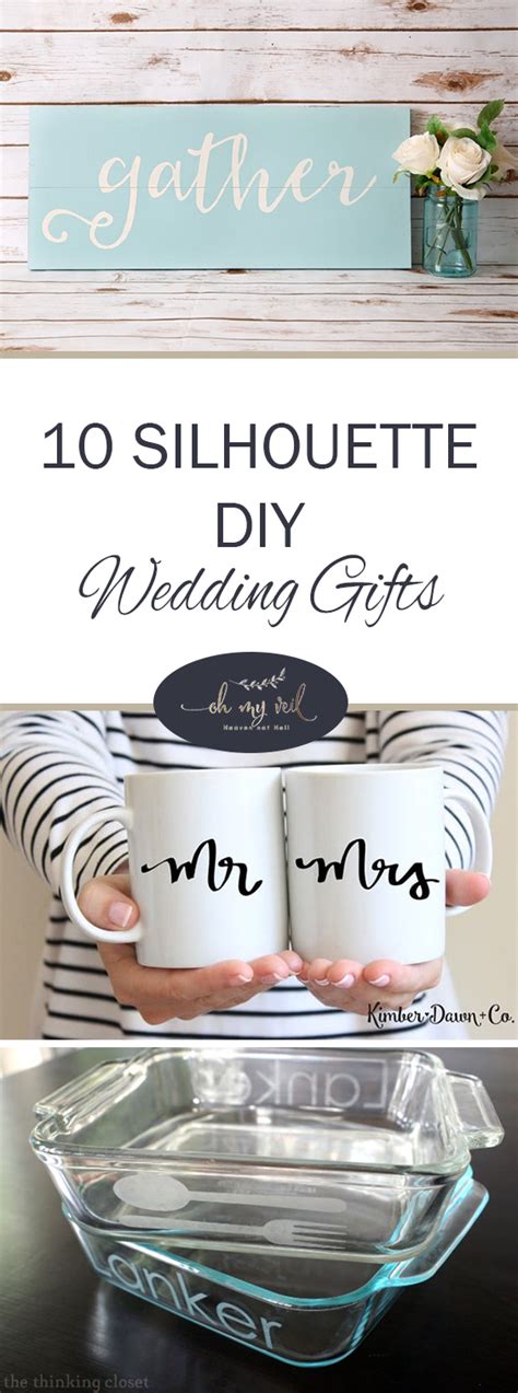 From handmade diy gifts to personalized gifts for your wedding party, here is a quick look at some of our favorite options for perfect wedding gift ideas. 10 Silhouette DIY Wedding Gifts ~ Oh My Veil-all things ...