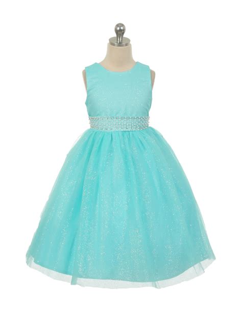 Rk1031aq Girls Dress Style 1031 Sparkly Tulle Dress With