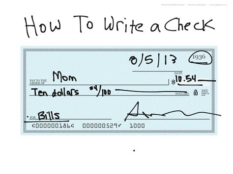 How To Write A Check Doovi