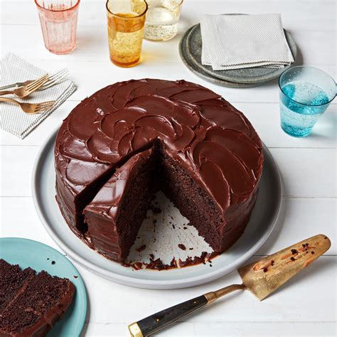 Double Chocolate Layer Cake Recipe Epicurious
