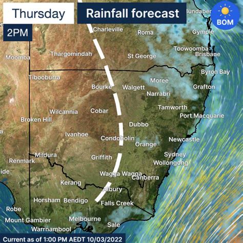 Bureau Of Meteorology New South Wales On Twitter A Trough Will Move