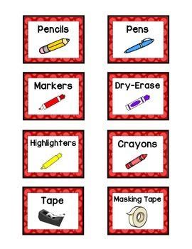  create and print a page of identical labels. Included are 52 colorful, clear supply labels which you ...