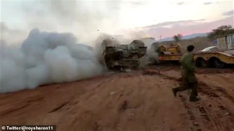 Tanks For Nothing Israeli Tank Nearly Crushes Soldier Guiding It Onto