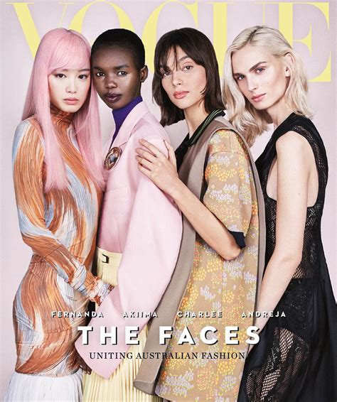 Fernanda Ly Akiima Charlee Fraser And Andreja Pejić Cover Vogue Australia April 2018 By