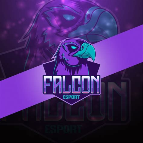 Premium Vector Falcon Esport Mascot Logo