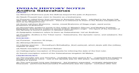 Indian History Notes Pdf Document