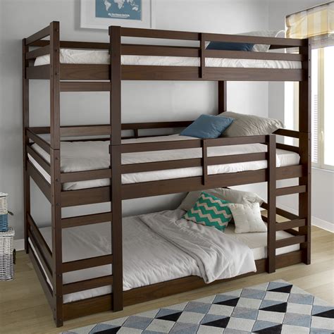 Solid Wood Triple Bunk Bed Ebay